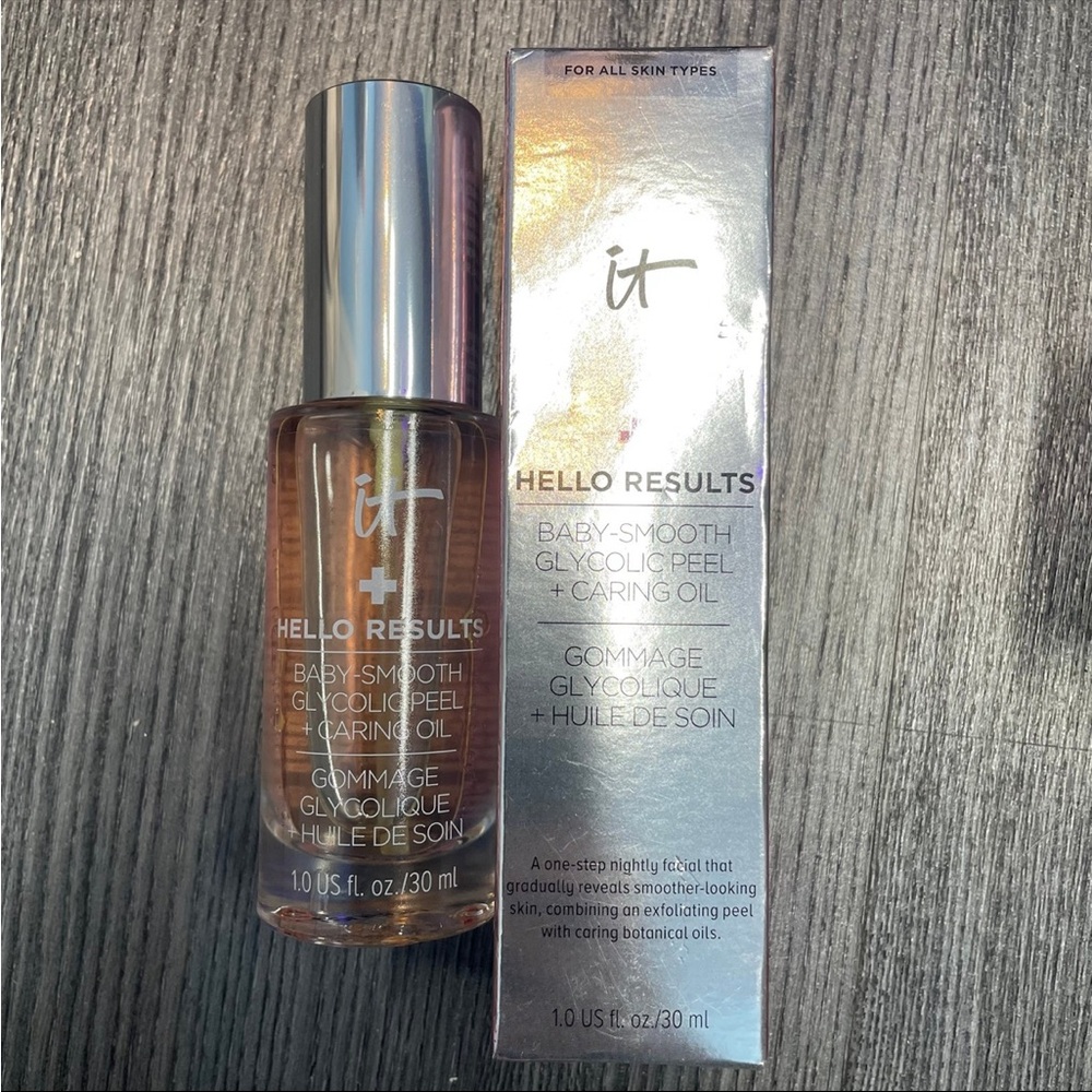 $36 ADD ON - IT Cosmetics Hello Results Baby-Smooth Glycolic Peel + Caring Oil